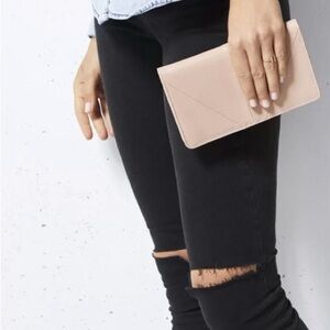 Status Anxiety Blush Pink Envelope Clutch